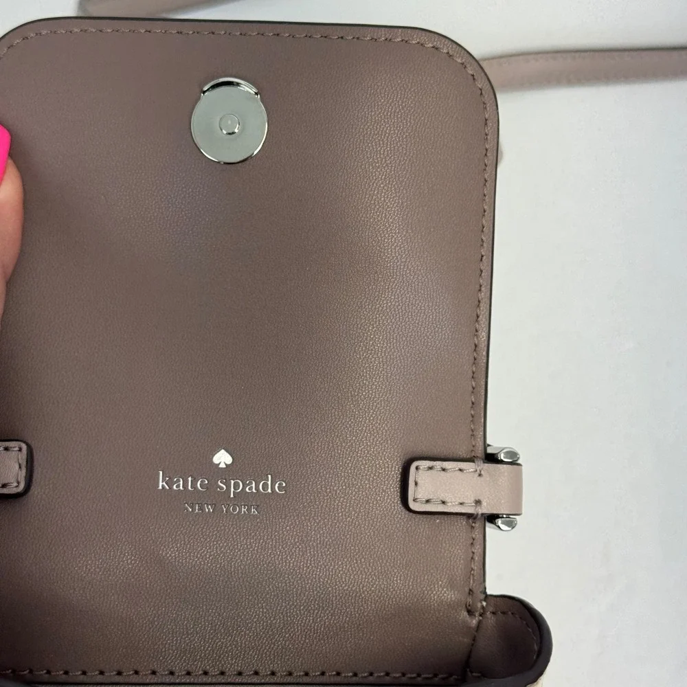 Kate Spade Spade Link Phone Crossbody Bag White Multi WIR00050 NWT